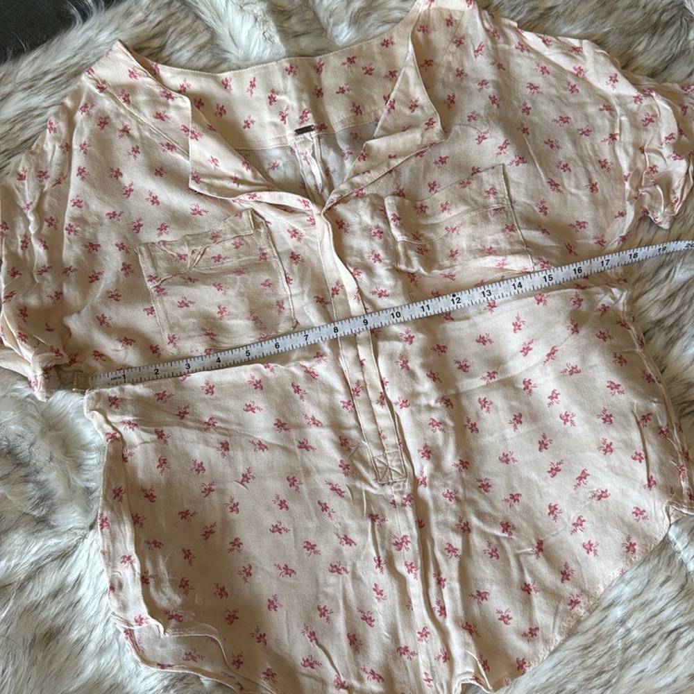 F R E E P E O P L E Floral Button Down Tee - image 8